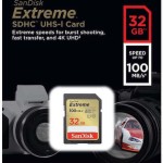 Sandisk Extreme SDHC 32GB Class 10 U3 V30 UHS-I 100MB/s