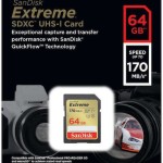 Sandisk Extreme SDXC 64GB Class 10 U3 V30 UHS-I 170MB/s