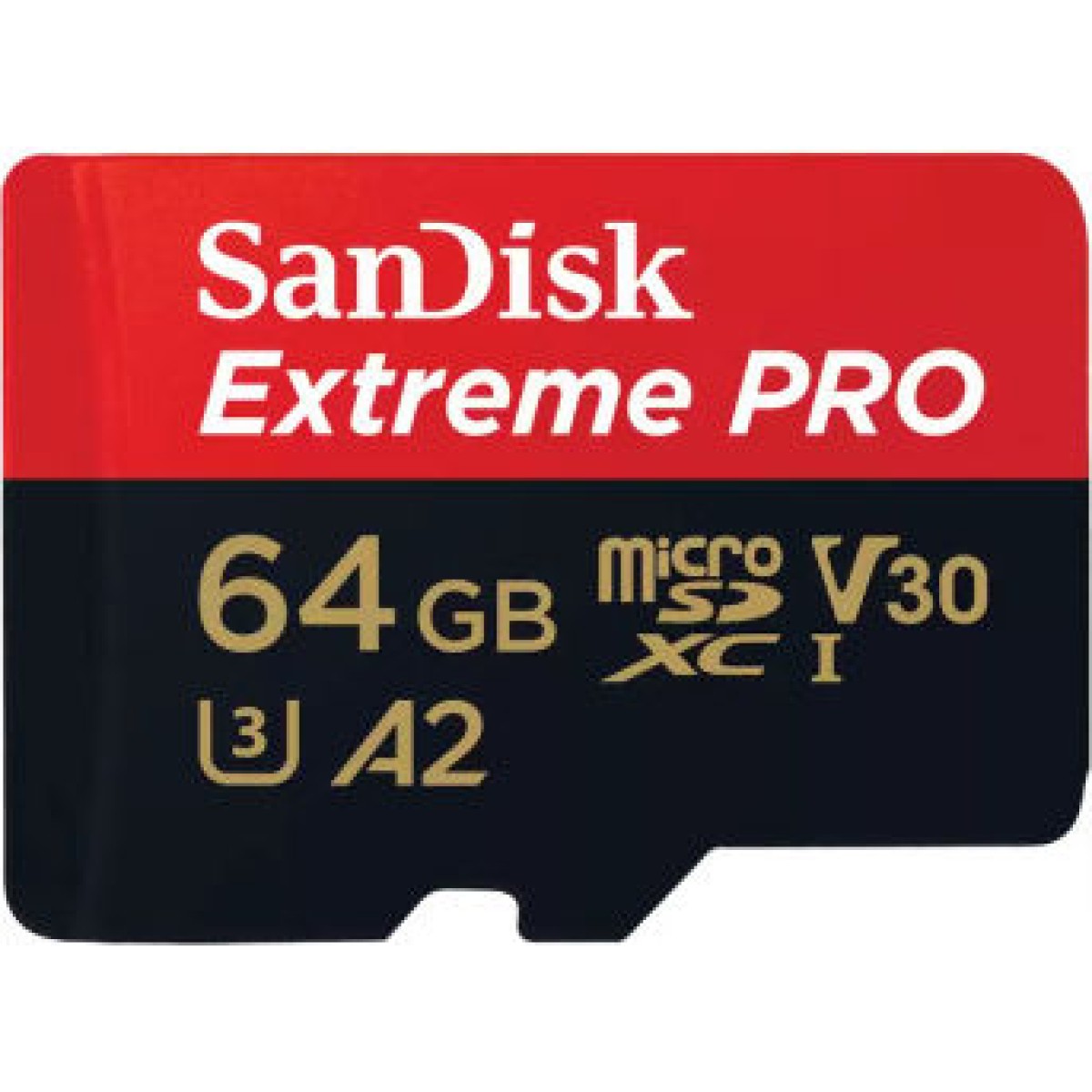 Sandisk Extreme Pro microSDXC 64GB U3 V30 A2 UHS-I με αντάπτορα 200MB/s