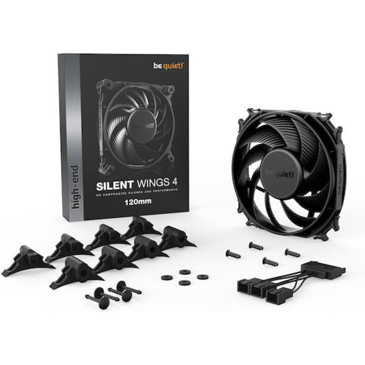 Be Quiet Silent Wings 4 Case Fan 120mm με Σύνδεση 3-Pin