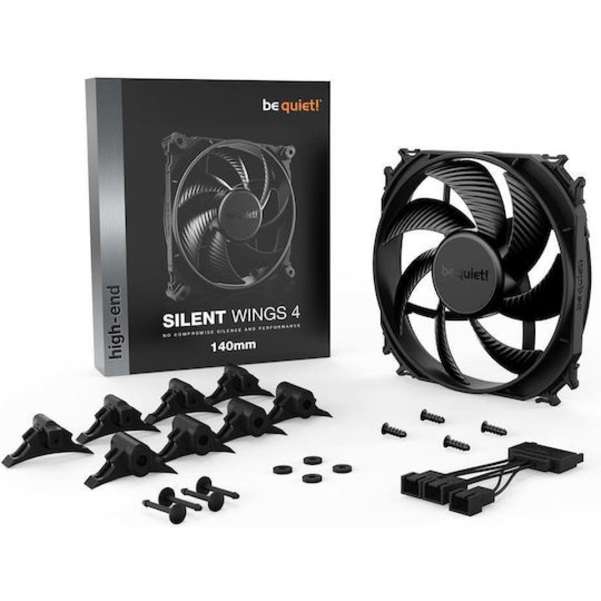 Be Quiet Silent Wings 4 Case Fan 140mm με Σύνδεση 3-Pin