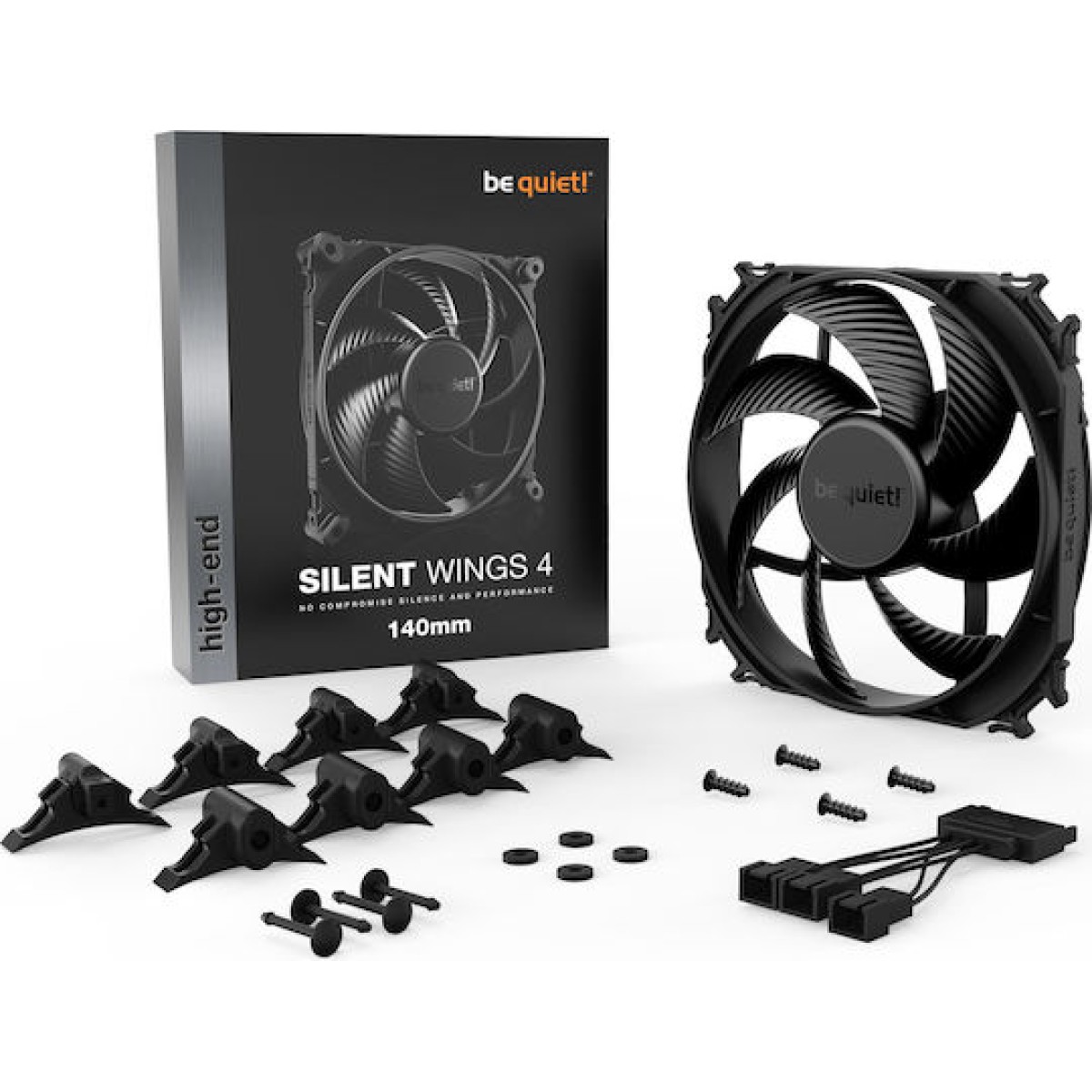 Be Quiet Silent Wings 4 Case Fan 140mm με Σύνδεση 3-Pin