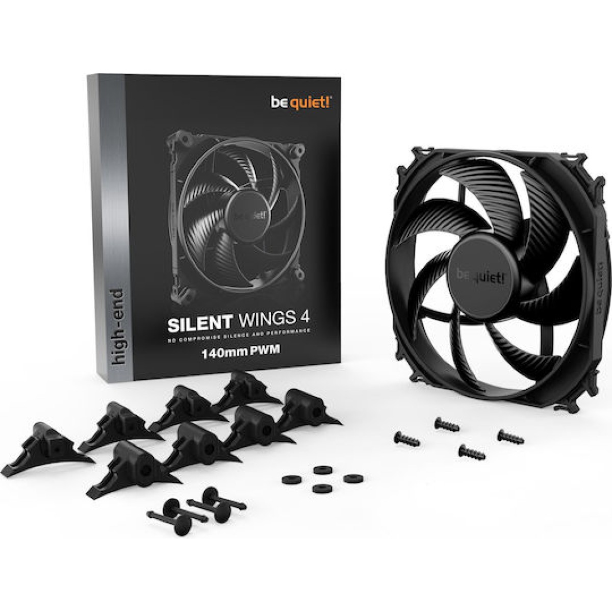 Be Quiet Silent Wings 4 Case Fan 140mm με Σύνδεση 3-Pin / 4-Pin PWM