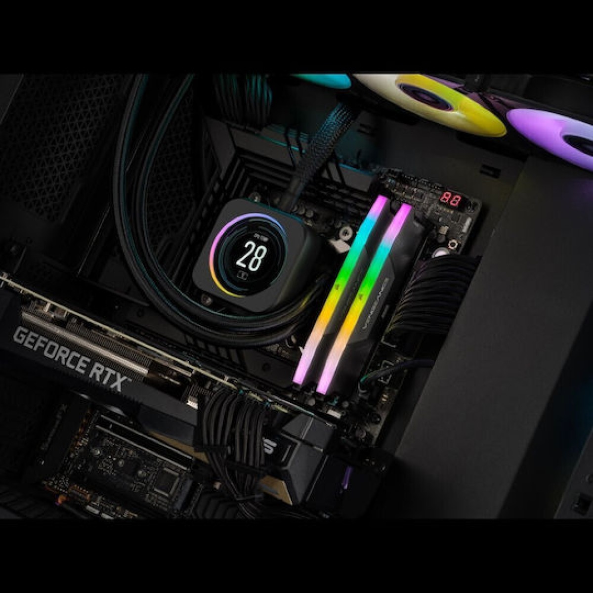 Corsair Vengeance RGB DDR5 32GB RAM με 2x16GB Modules και Ταχύτητα 5200 για Desktop