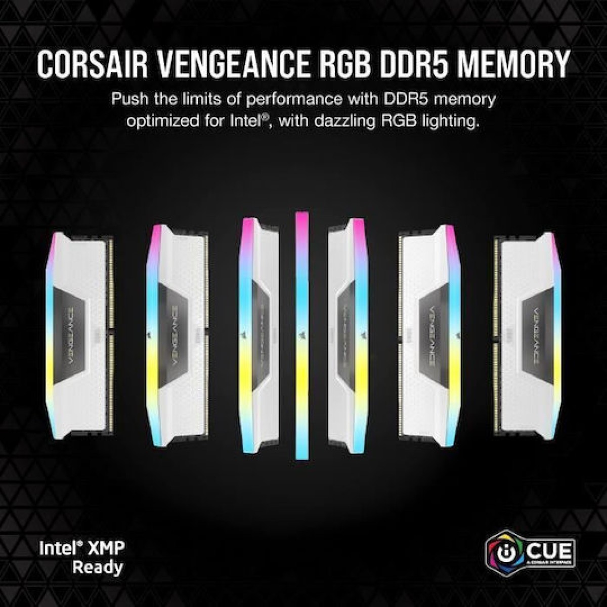 Corsair Vengeance RGB DDR5 32GB RAM με 2x16GB Modules και Ταχύτητα 5200 για Desktop