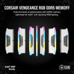 Corsair Vengeance RGB DDR5 32GB RAM με 2x16GB Modules και Ταχύτητα 5200 για Desktop