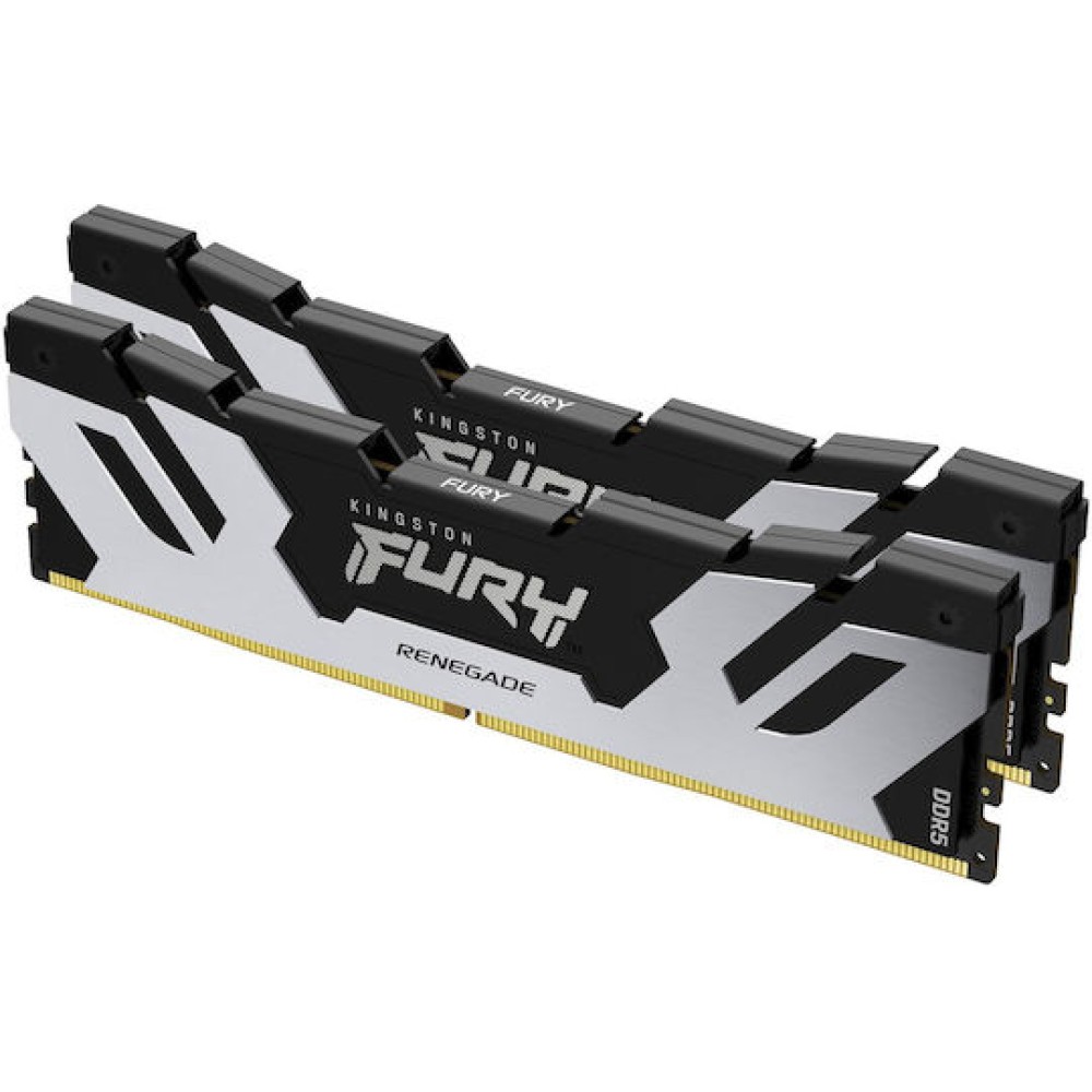 Kingston Fury Renegade Silver DDR5 32GB RAM με 2x16GB Modules και Ταχύτητα 6400 για Desktop