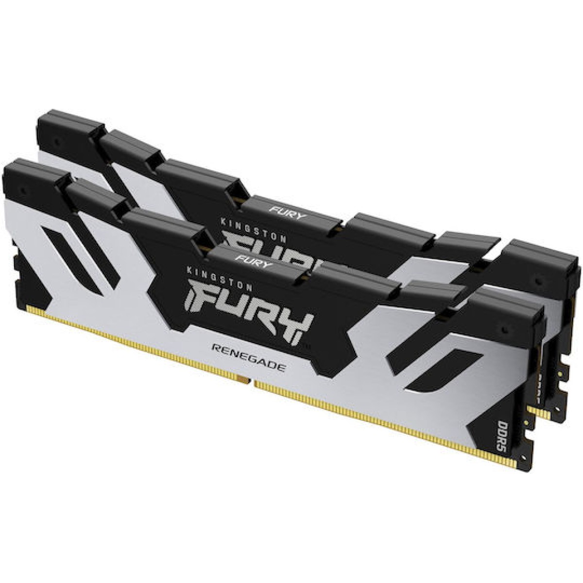 Kingston Fury Renegade Silver DDR5 32GB RAM με 2x16GB Modules και Ταχύτητα 6400 για Desktop