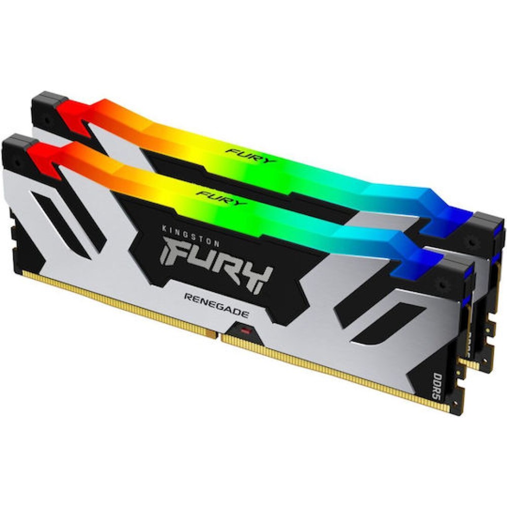 Kingston Fury Renegade RGB DDR5 32GB RAM με 2x16GB Modules και Ταχύτητα 6400 για Desktop