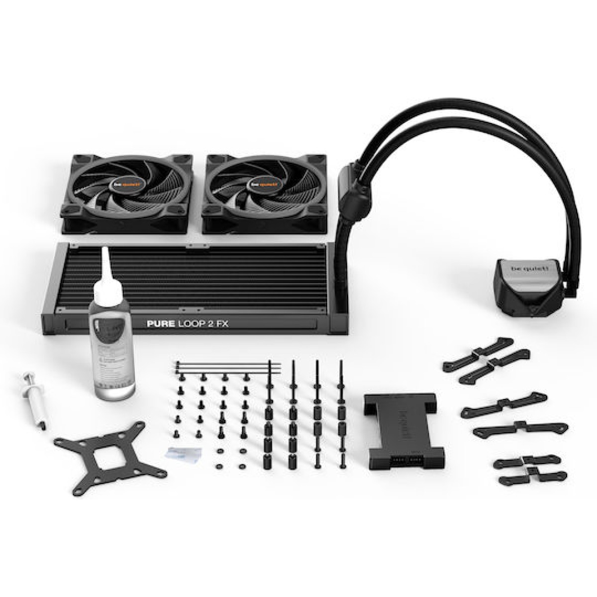 Be Quiet PURE LOOP 2 FX Υδρόψυξη Επεξεργαστή Διπλού Ανεμιστήρα 140mm για Socket AM4/AM5/1700/1200/115x με ARGB Φωτισμό