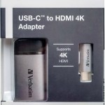 Verbatim Μετατροπέας HDMI female σε USB-C male Γκρι 1τμχ (49143)