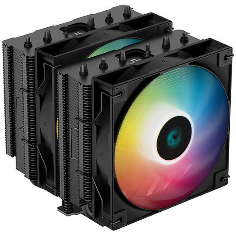 Deepcool AG620 BK ARGB Ψύκτρα Επεξεργαστή Διπλού Ανεμιστήρα για Socket AM4/AM5/1200/115x/1700