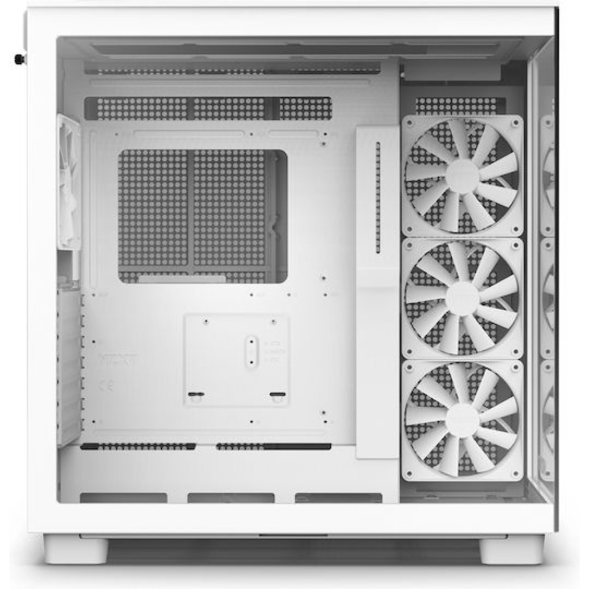 NZXT H9 Flow Gaming Midi Tower Κουτί Υπολογιστή Λευκό