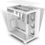 NZXT H9 Flow Gaming Midi Tower Κουτί Υπολογιστή Λευκό
