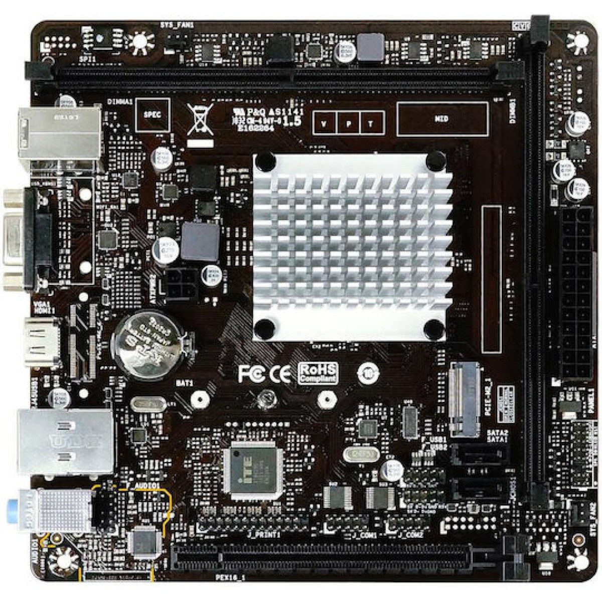 Biostar J4125NHU SoC Motherboard Mini ITX με Intel Socket