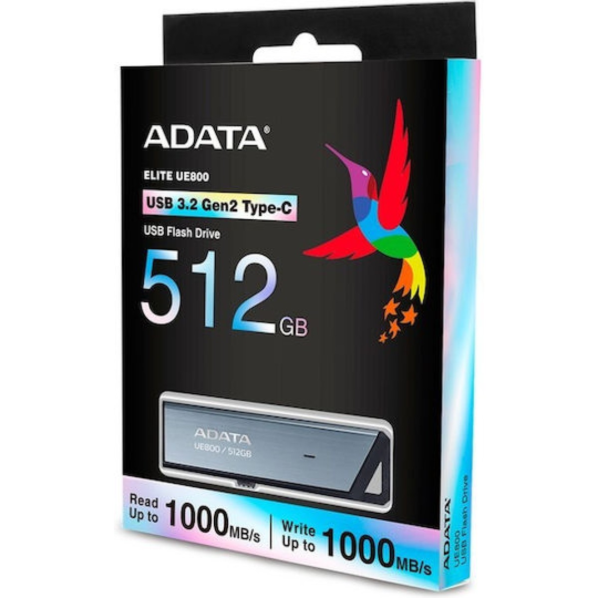 Adata 512GB USB 2.0 Stick με σύνδεση USB-C Μαύρο
