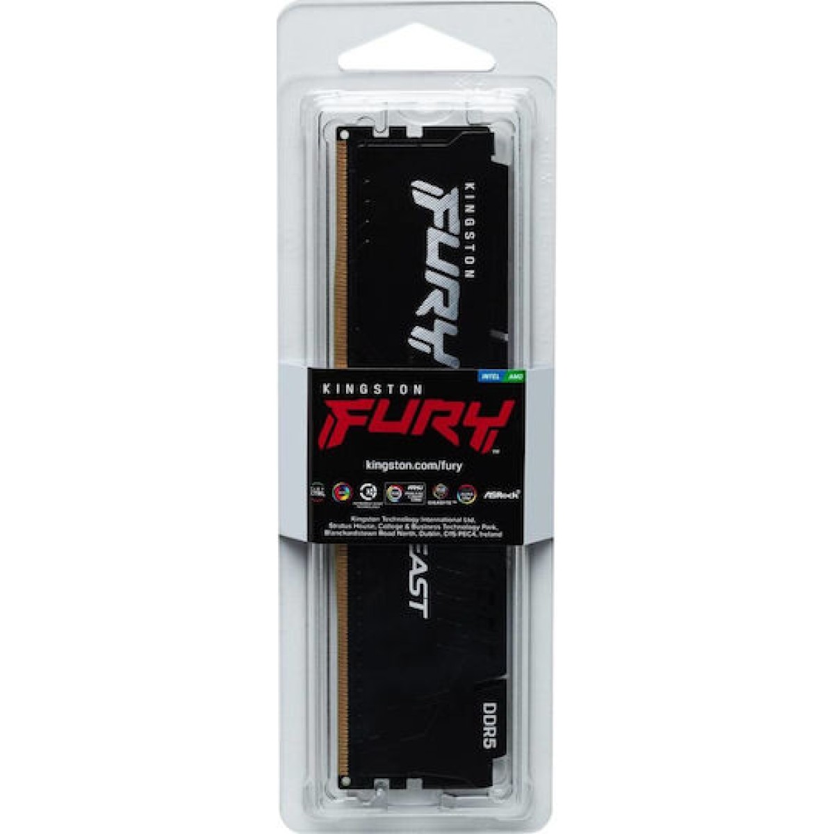 Kingston Fury Beast DDR5 με Module 1x16GB και Ταχύτητα 5600 για Desktop