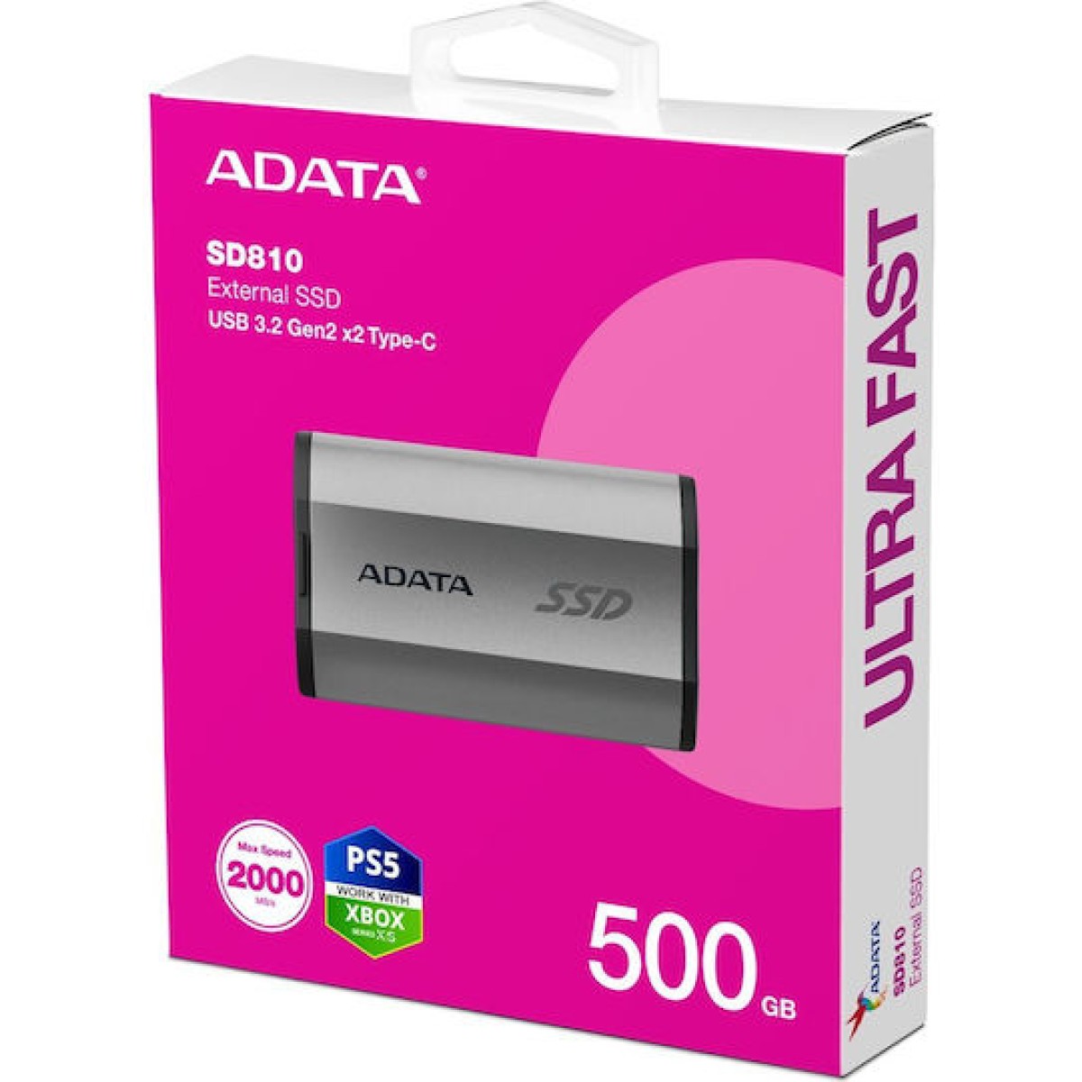Adata SD810 USB 3.2 Εξωτερικός SSD 500GB 2.5