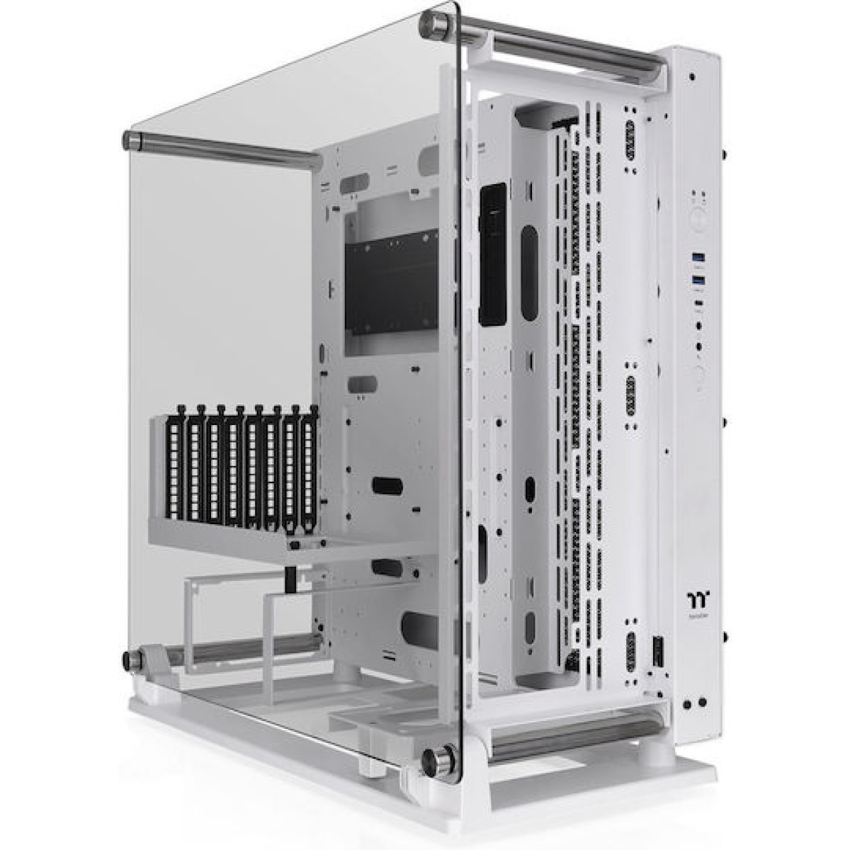 Thermaltake Core P3 TG Pro Gaming Midi Tower Κουτί Υπολογιστή με Πλαϊνό Παράθυρο Λευκό