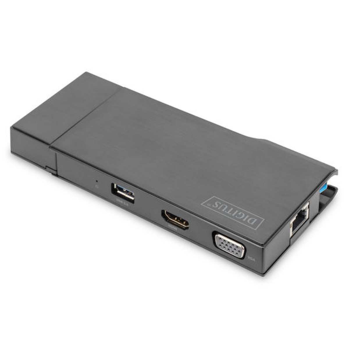 Digitus USB-A Docking Station με HDMI 4K Ethernet Γκρι (DA-70894)