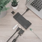 Digitus USB-A Docking Station με HDMI 4K Ethernet Γκρι (DA-70894)