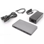 Digitus Thunderbolt 3 Docking Station με DisplayPort 4K PD Ethernet και συνδεση 2 Οθονών Γκρι (DA-70895)