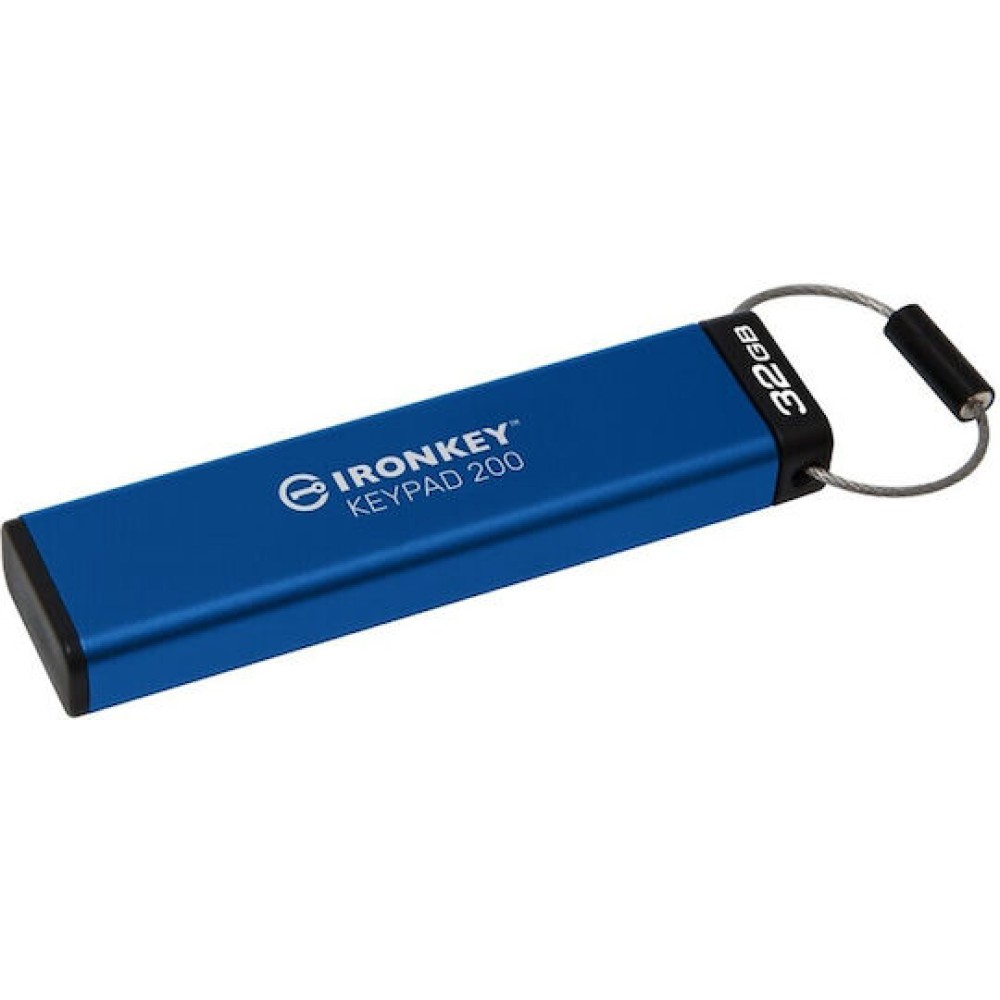 Kingston IronKey Keypad 32GB USB 3.2 Stick Μπλε