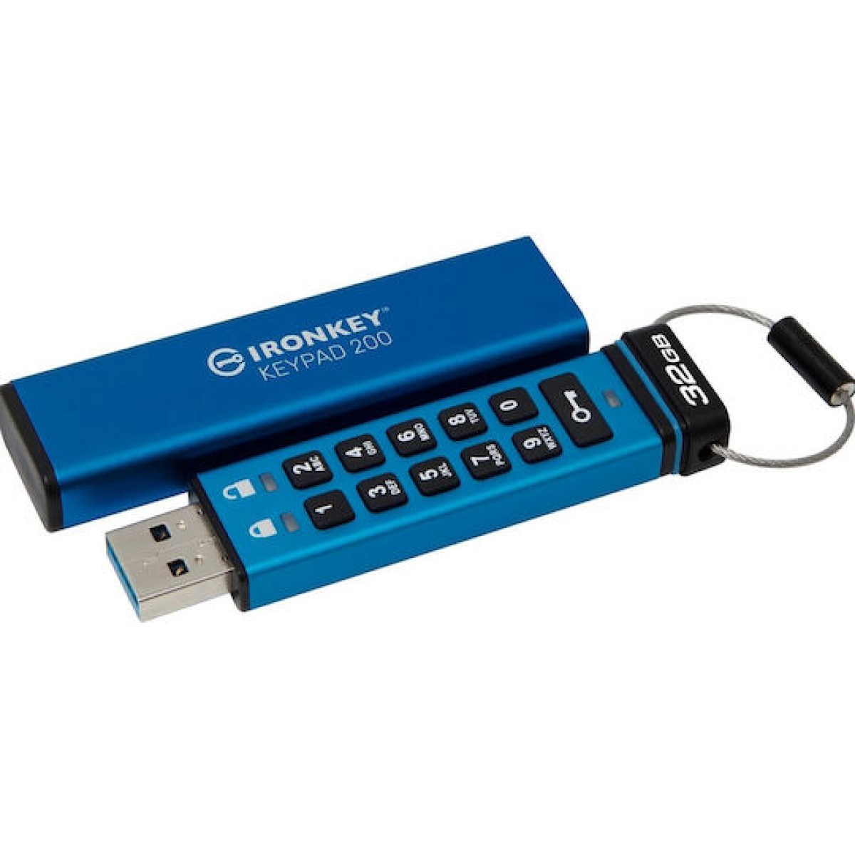Kingston IronKey Keypad 32GB USB 3.2 Stick Μπλε
