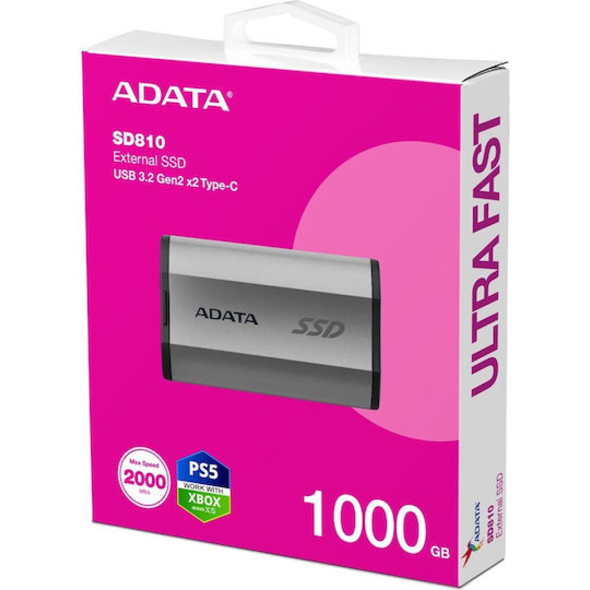Adata SD810 USB 3.2 Εξωτερικός SSD 1TB 2.5