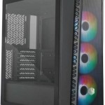 CoolerMaster MasterBox MB520 Mesh Gaming Midi Tower Κουτί Υπολογιστή με Πλαϊνό Παράθυρο και RGB Φωτισμό Μαύρο