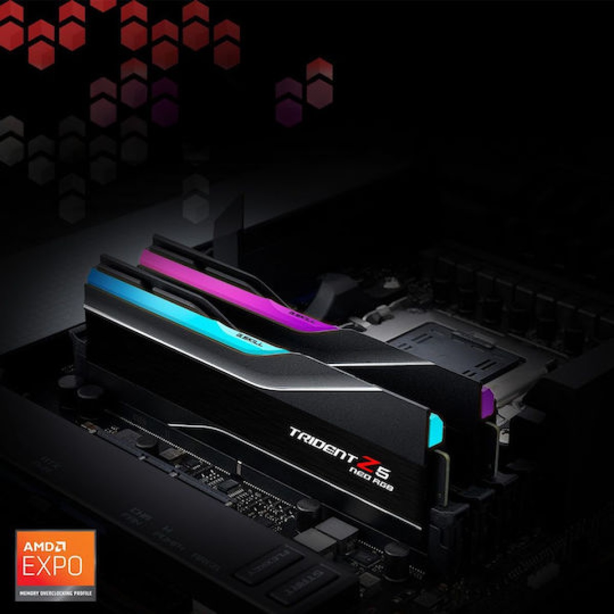 G.Skill Trident Z5 Neo RGB DDR5 32GB RAM με 2x16GB Modules και Ταχύτητα 6000 για Desktop