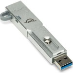 OWC Envoy Pro Mini 1.0TB USB 3.2 SSD Stick με σύνδεση USB-A & USB-C Ασημί