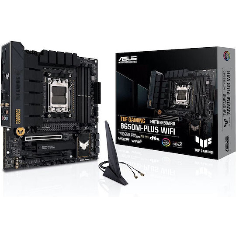 Asus TUF Gaming B650M-Plus WiFi Motherboard Micro ATX με AMD AM5 Socket 90MB1BF0-M0EAY0