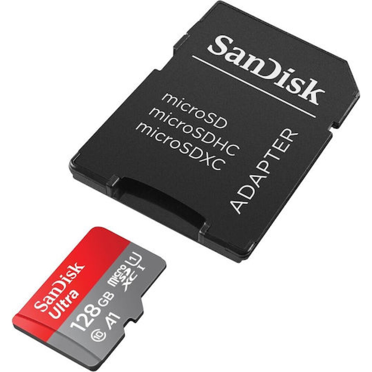 Sandisk Ultra microSDXC 128GB Class 10 U1 A1 UHS-I με αντάπτορα 140MB/s