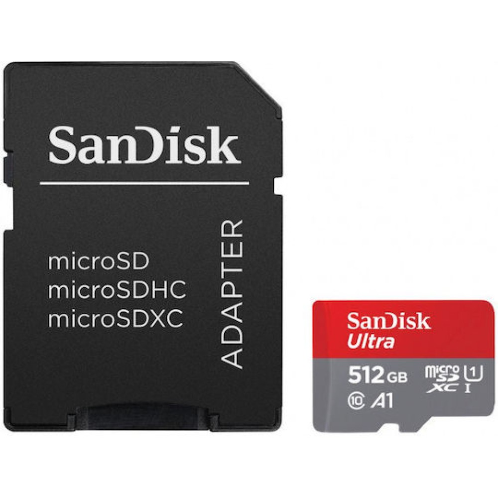 Sandisk Ultra microSDXC 512GB Class 10 U1 A1 UHS-I 140MB/s