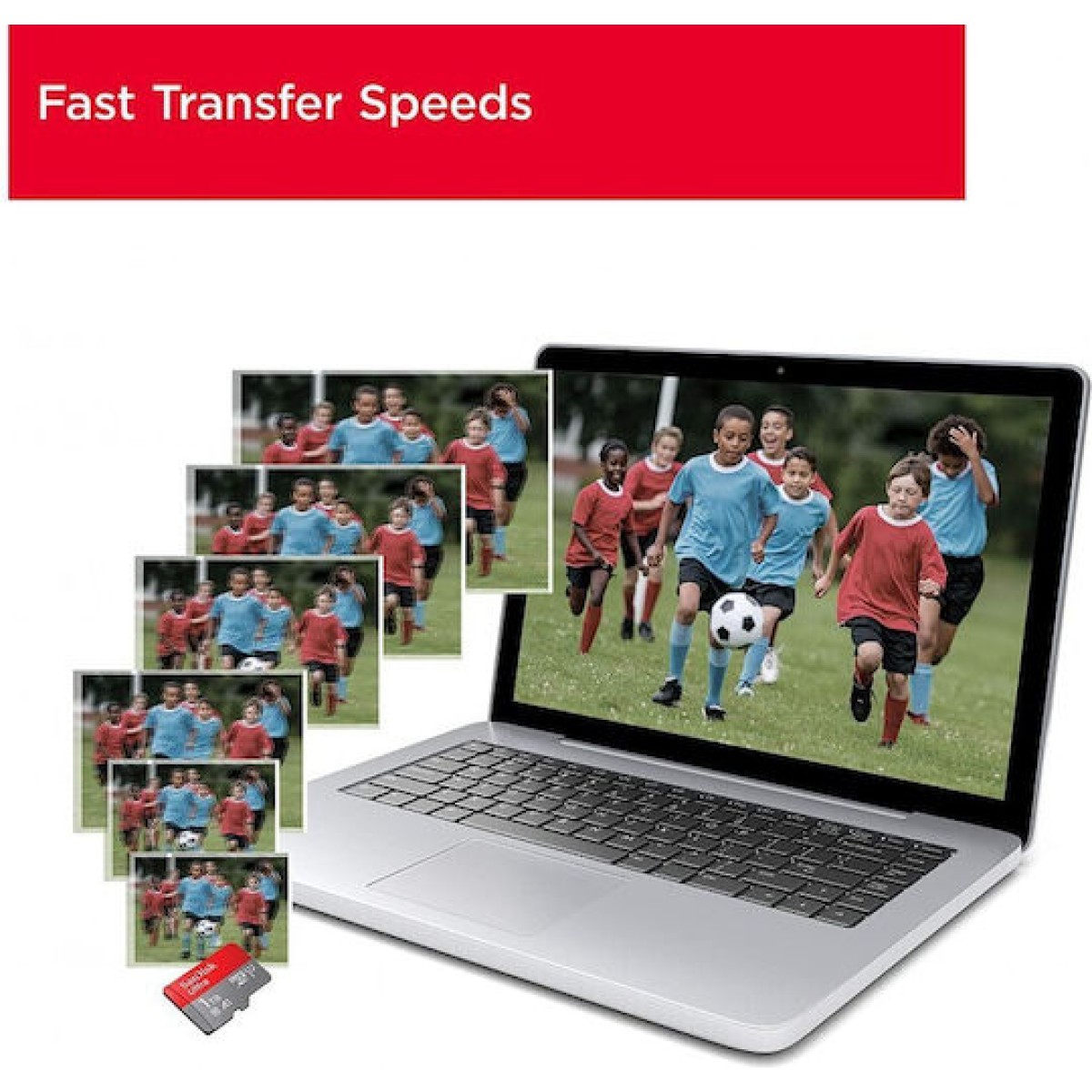 Sandisk Ultra microSDXC 1TB Class 10 U1 A1 UHS-I με αντάπτορα 150MB/s