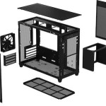 Asus Prime AP201 Gaming Micro Tower Κουτί Υπολογιστή με Πλαϊνό Παράθυρο Mesh Black Edition