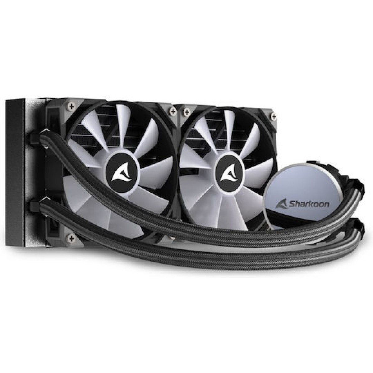 Sharkoon S70 Υδρόψυξη Επεξεργαστή Διπλού Ανεμιστήρα 120mm για Socket AM4/AM5/1700/1200/115x με ARGB Φωτισμό