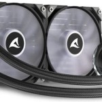 Sharkoon S80 RGB Υδρόψυξη Επεξεργαστή Διπλού Ανεμιστήρα 120mm για Socket AM4/AM5/1700/1200/115x