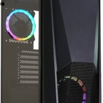 Xilence XG141 Gaming Midi Tower Κουτί Υπολογιστή με Πλαϊνό Παράθυρο και RGB Φωτισμό Μαύρο