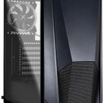 Xilence XG141 Gaming Midi Tower Κουτί Υπολογιστή με Πλαϊνό Παράθυρο και RGB Φωτισμό Μαύρο