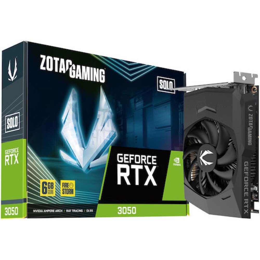 Zotac GeForce RTX 3050 6GB GDDR6 Solo Κάρτα Γραφικών