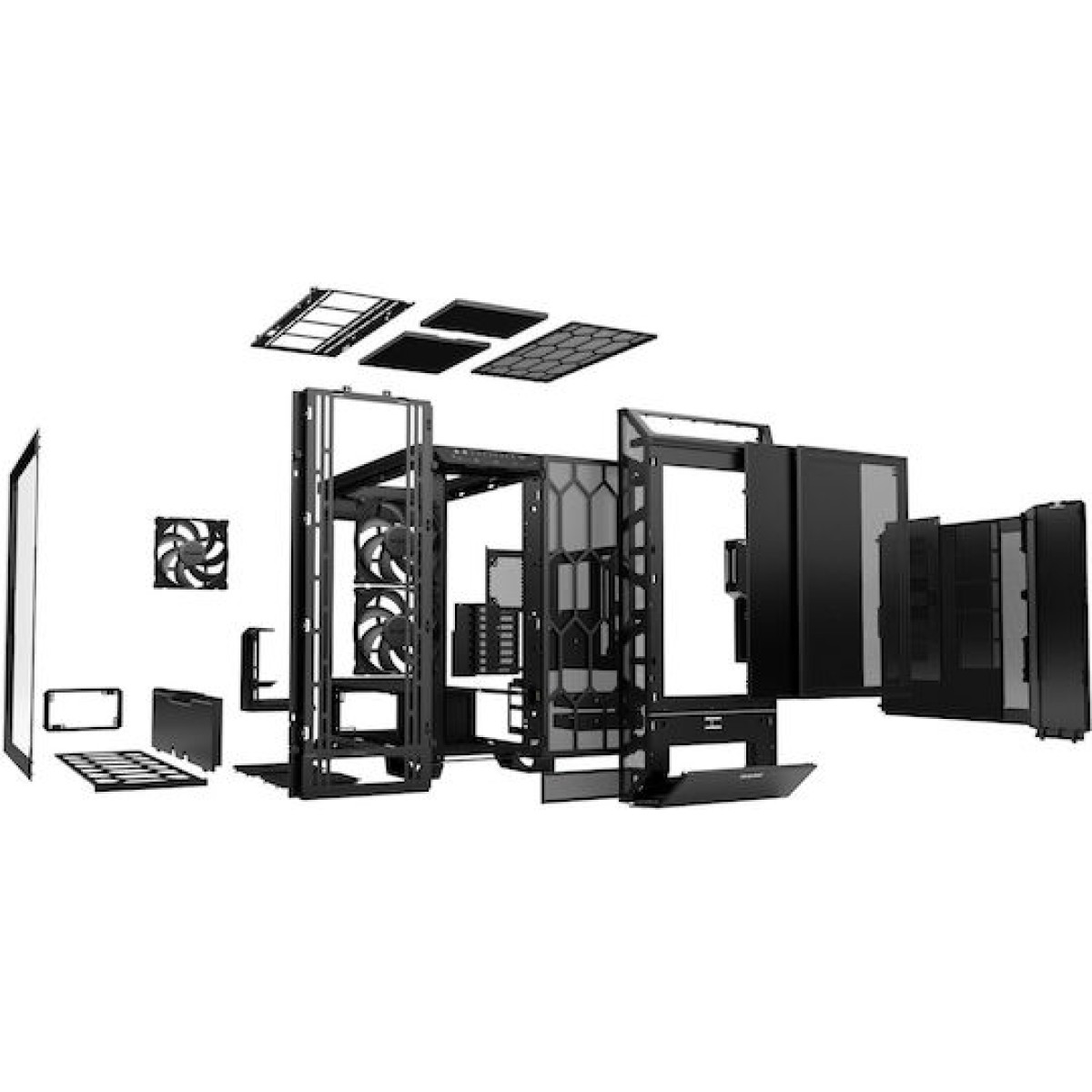 Be Quiet Dark Base Pro 901 Gaming Midi Tower Κουτί Υπολογιστή με Πλαϊνό Παράθυρο και RGB Φωτισμό Μαύρο