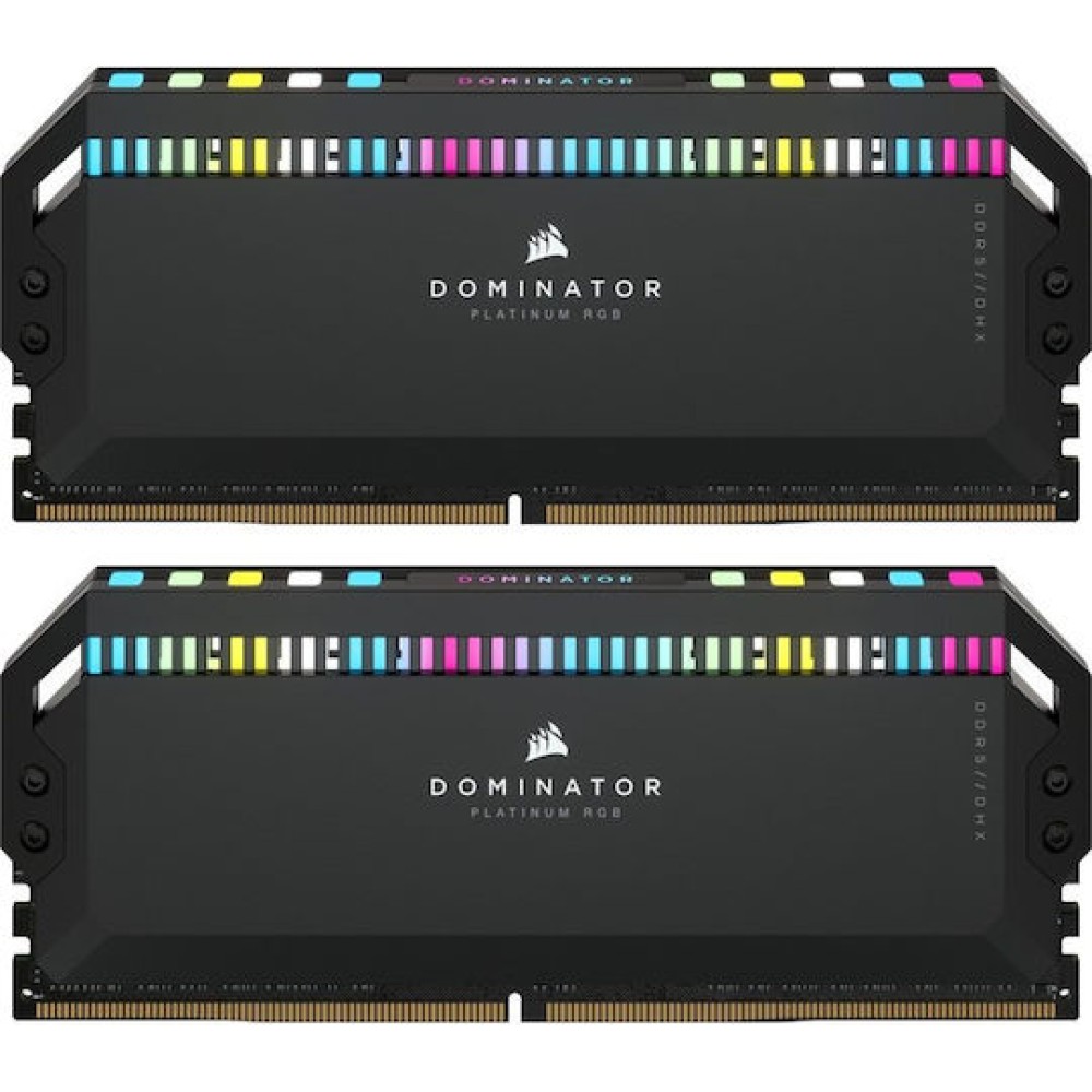 Corsair Dominator Platinum RGB AMD Expo DDR5 RAM με 2x32GB Modules και Ταχύτητα 5600 για Desktop