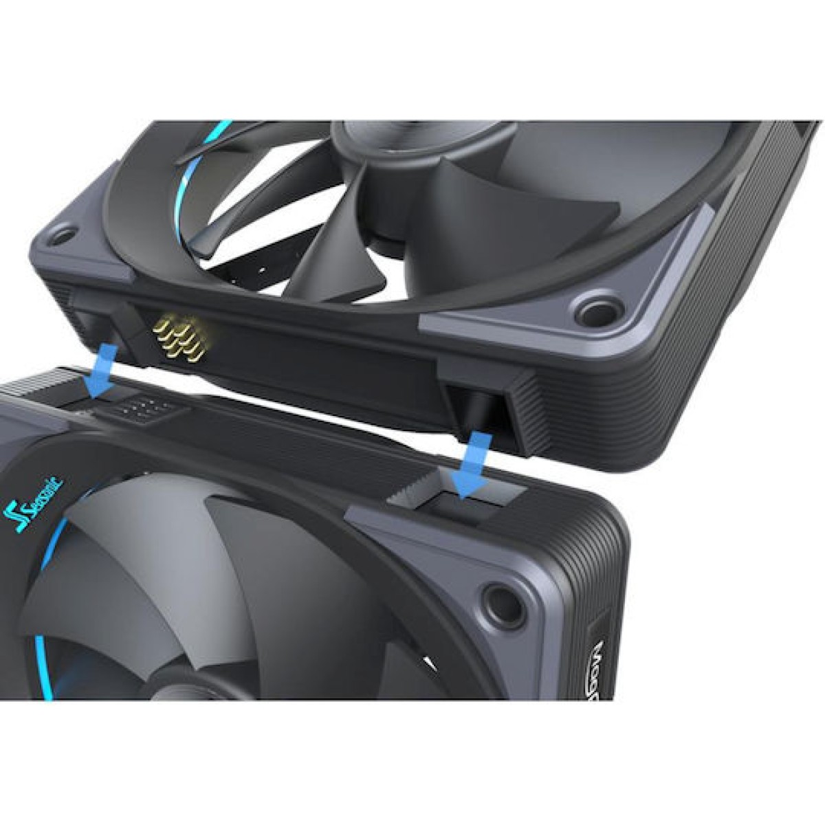 Seasonic MagFlow 1225 Case Fan 120mm με Σύνδεση 4-Pin PWM 3τμχ