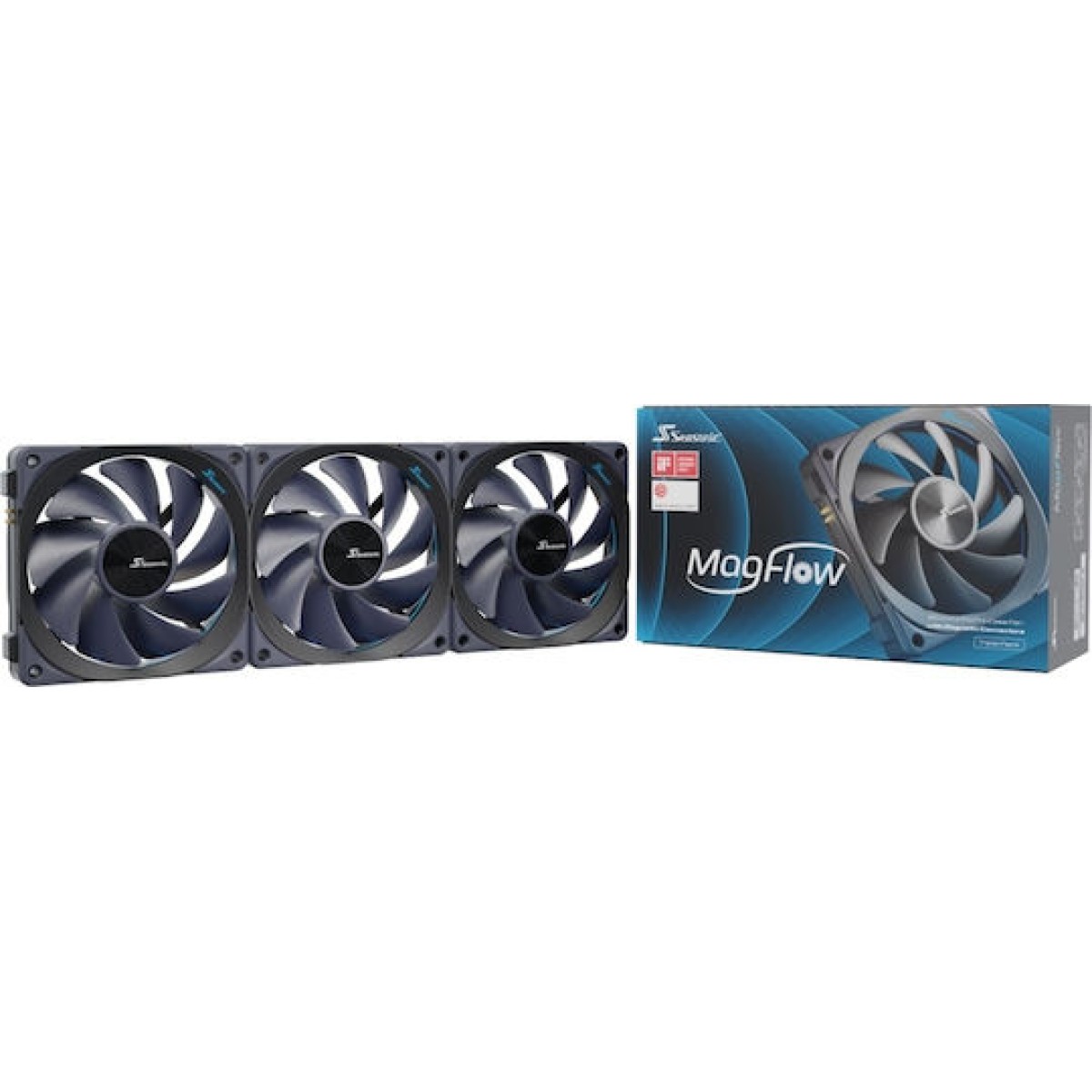 Seasonic MagFlow 1225 Case Fan 120mm με Σύνδεση 4-Pin PWM 3τμχ