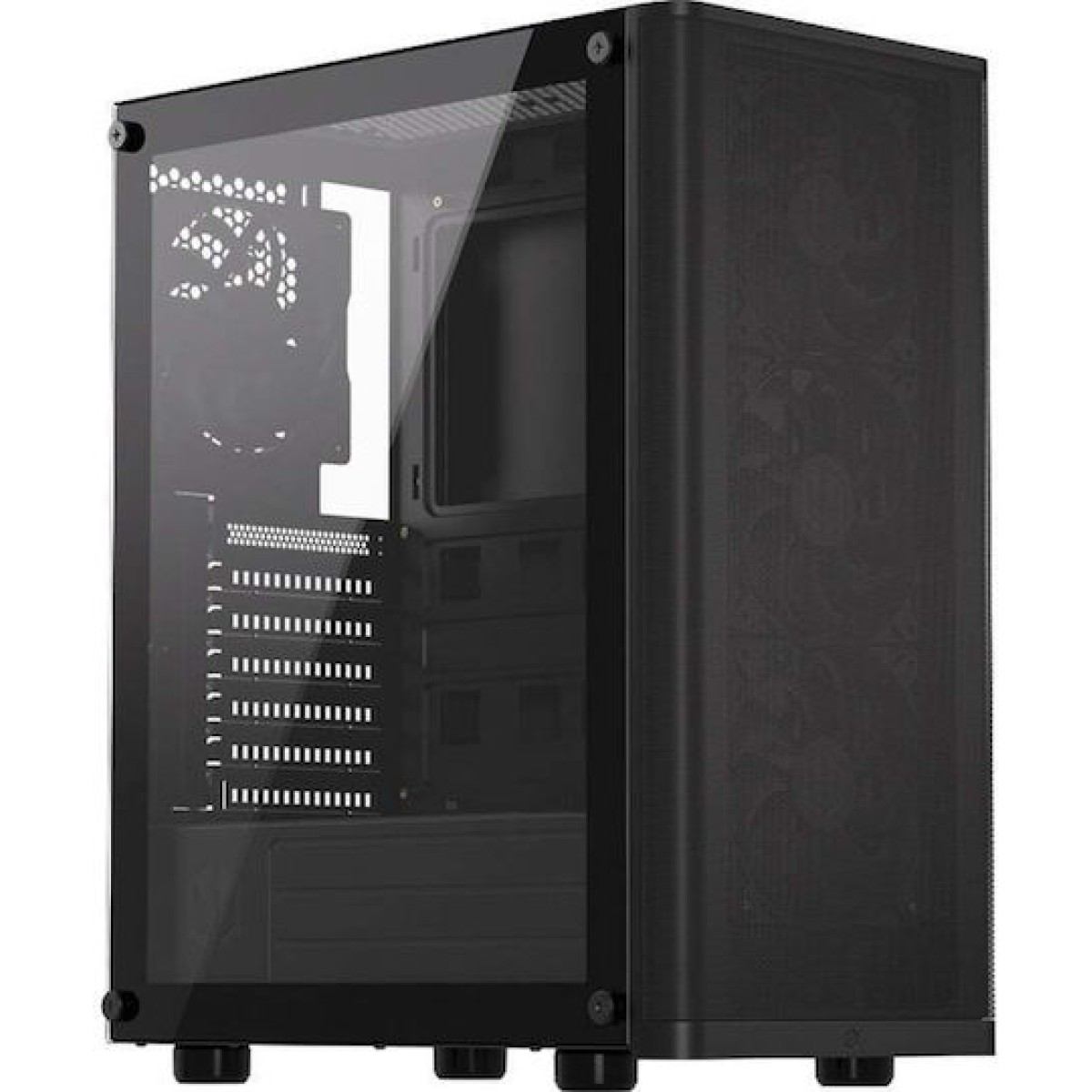 Endorfy Ventum 200 Air Gaming Midi Tower Κουτί Υπολογιστή με Πλαϊνό Παράθυρο Μαύρο