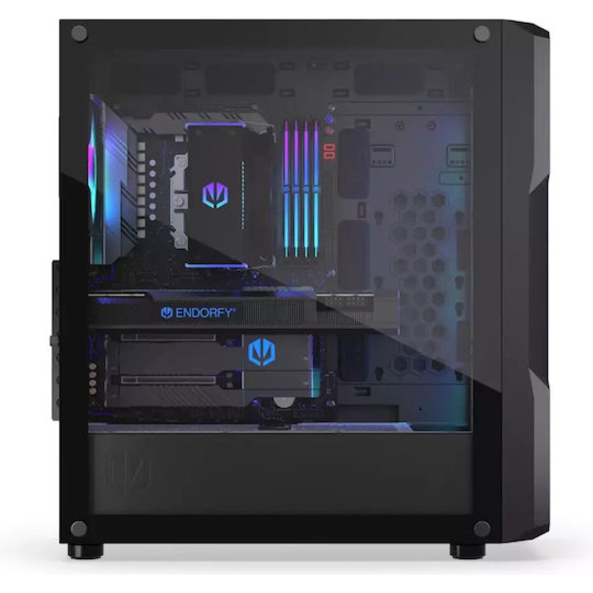 Endorfy Regnum 400 ARGB Gaming Midi Tower Κουτί Υπολογιστή με Πλαϊνό Παράθυρο Μαύρο