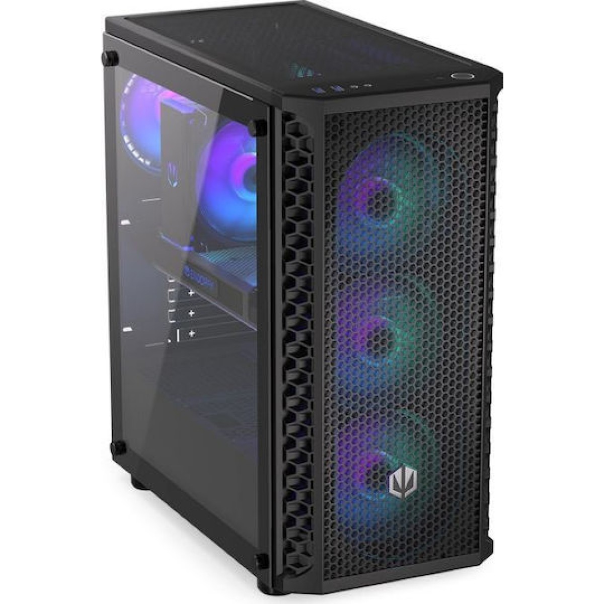 Endorfy Signum 300 ARGB Gaming Midi Tower Κουτί Υπολογιστή με Πλαϊνό Παράθυρο Μαύρο