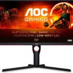 AOC 25G3ZM/BK VA Gaming Monitor 24.5